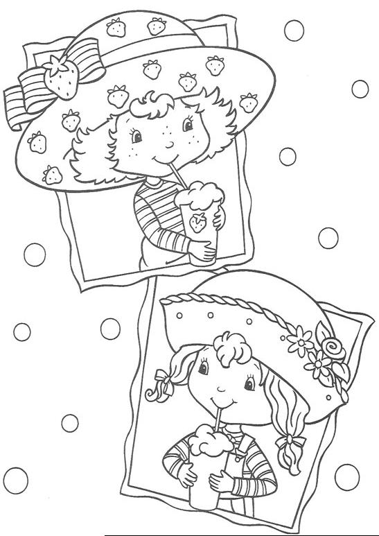 coloriage charlotte aux fraises fait la gourmande